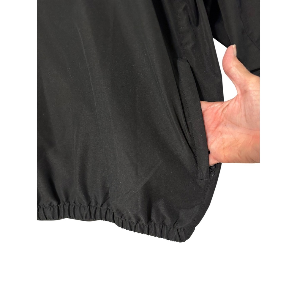 FootJoy Golf Pullover Jacket‎ Mens M Black Windbreaker V Neck Lightweight - Picture 4 of 8